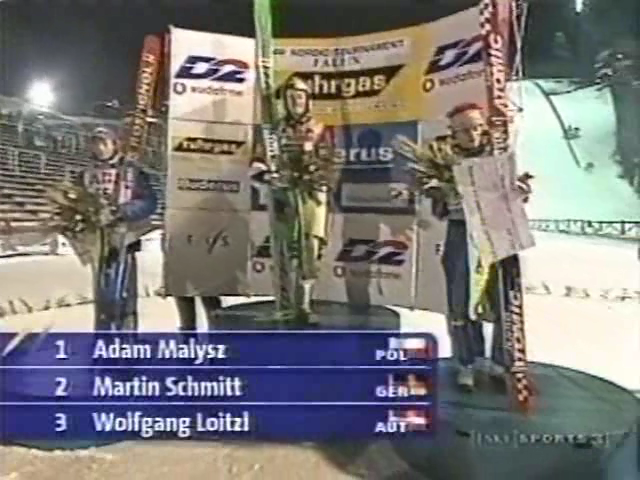 Podium konkursu w Falun (J Sports)